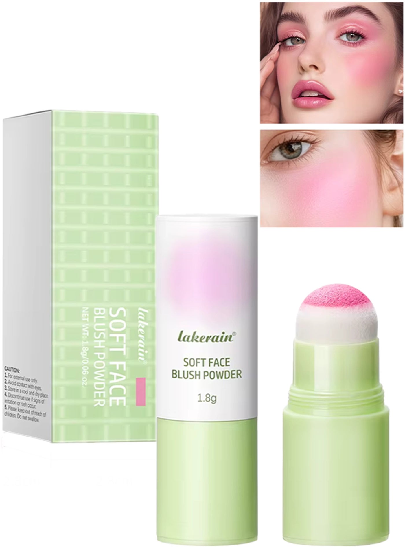 Soft Face Blush Stick for a Flawless Finish Creamy Blendable Formula for All Skin Types Everyday Wear Professional Makeup Matte Natural Long Lasting Blush Powder Peach Pollen 03