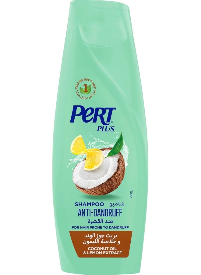 Pert Plus Anti-Dandruff Shampoo With Coconut Oil And Lemon Extract 400Ml