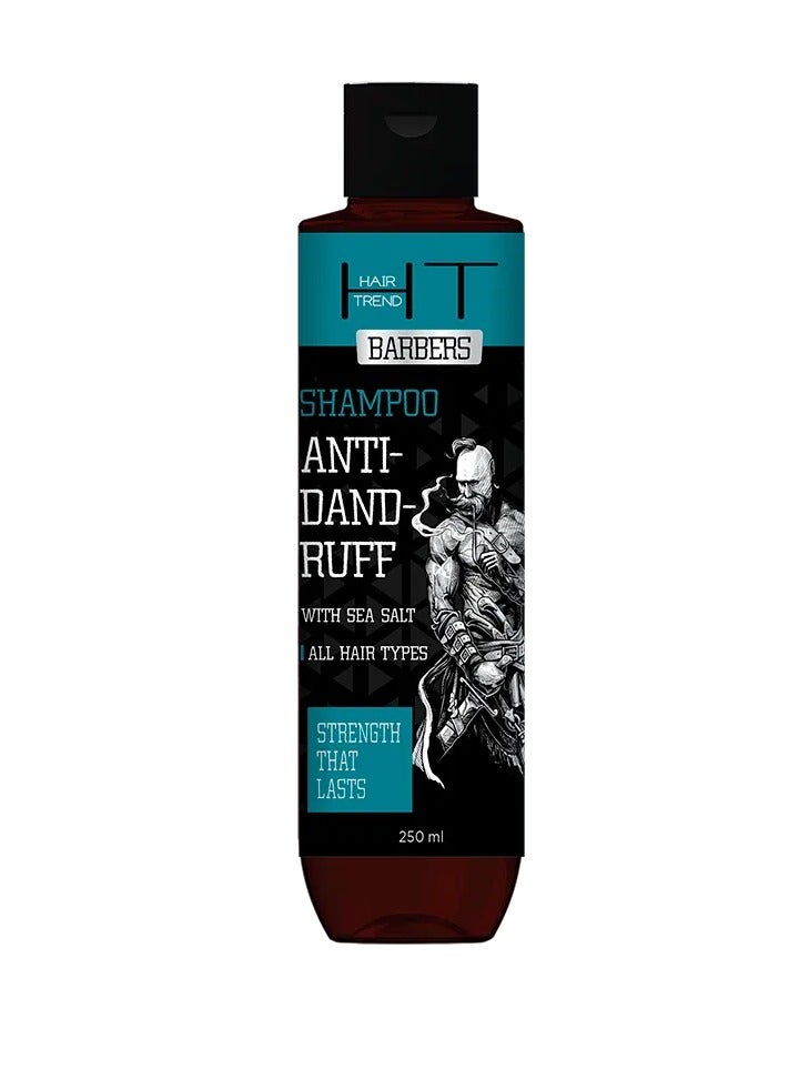 Barbers Sea Salt Anti Dandruff Shampoo Promote Hair Growth and Healthy Hair Deeply Cleanse Moisturized and Soothing Scalp Suitable Use for Home Barber Shop and Salon 250 ml
