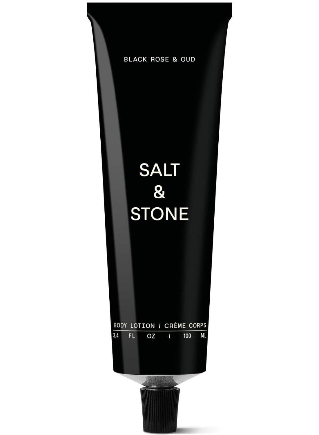 Salt & Stone Body Lotion for Women & Men | Hydrates, Nourishes & Softens Skin | Restores Dry Skin | Fast-Absorbing | Cruelty-Free & Vegan (100 ml) (Black Rose & Oud)