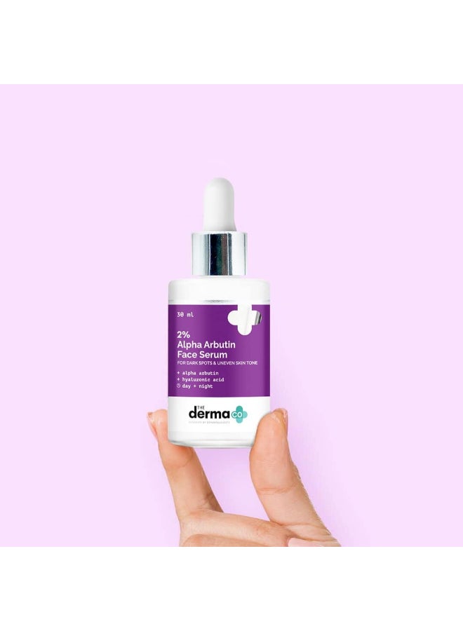 2% Alpha Arbutin Face Serum for Dark Spots And Uneven Skin Tone - 30 ml - image 2