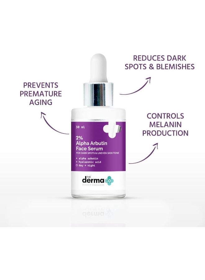 2% Alpha Arbutin Face Serum for Dark Spots And Uneven Skin Tone - 30 ml - image 3